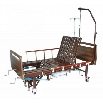 Механическая медицинская кровать с санитарным оснащением DHC FF-2 с функциями "кардио-кресло" и переворачивания пациента в Краснодаре