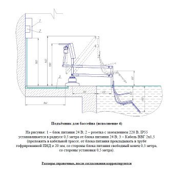Подъемник малый для опускания пациента в бассейн в Краснодаре